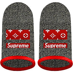 Ігрові напальчники з нейлоном SUPREME (1 пара 2 шт) для ігор на телефоні смартфоні планшеті pubg пабг пубг