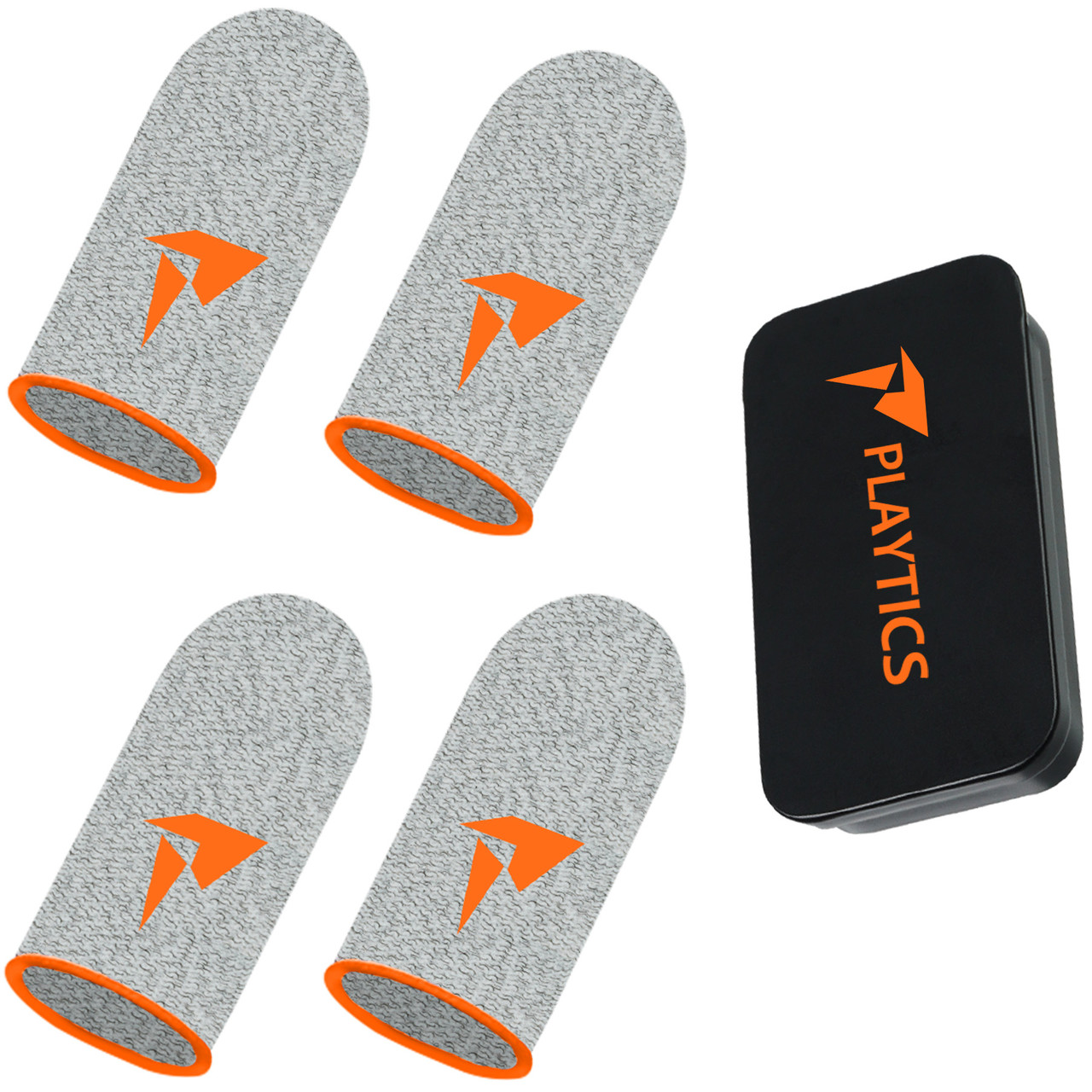 Ігрові напальчники PLAY (2 пари 4 шт) для ігор на телефоні смартфоні планшеті pubg пабг пубг standoff 2 + бокс, фото 1