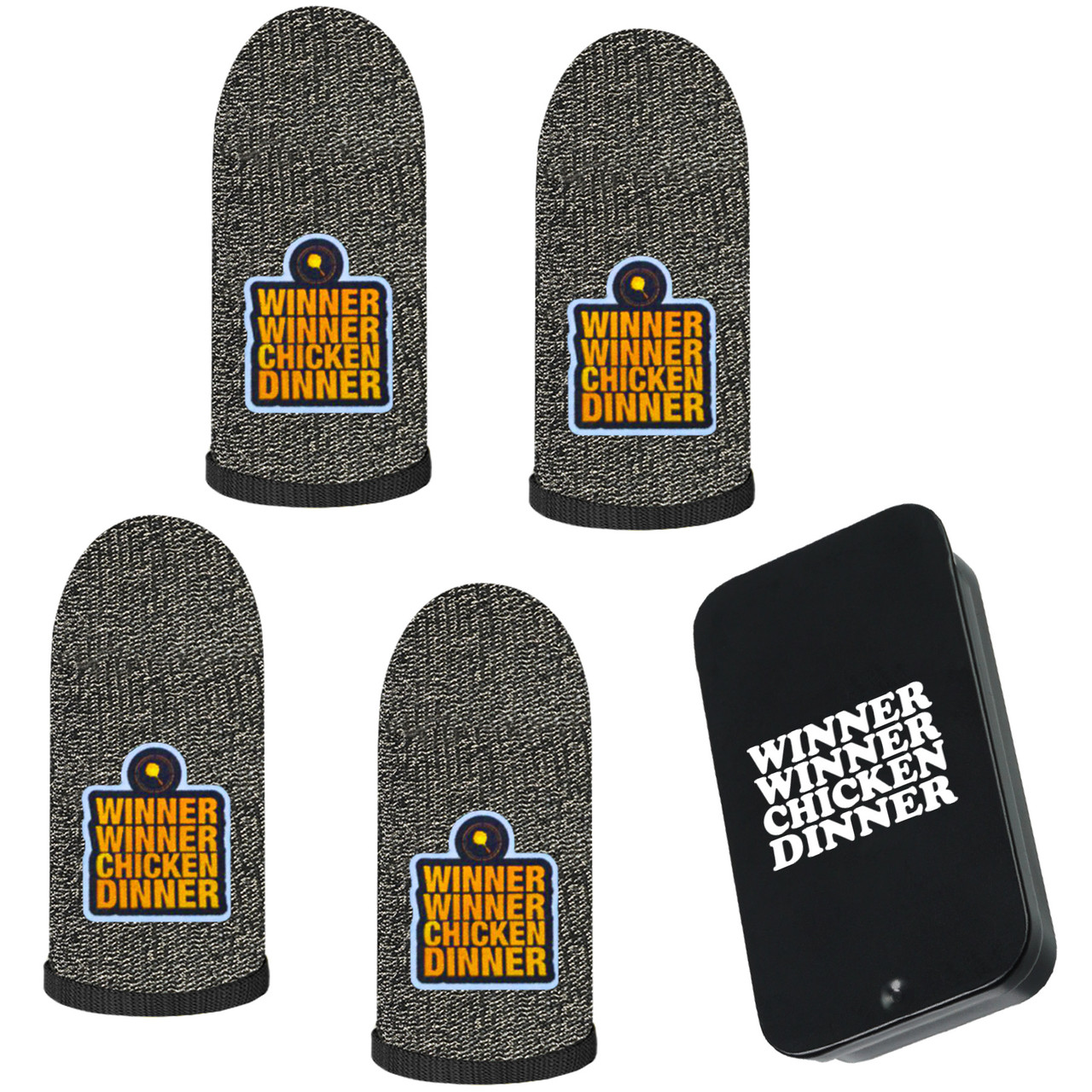 Ігрові напальчники з нейлоном WINNER (1 пара 2 шт) для ігор на телефоні смартфоні планшеті pubg пабг + бокс, фото 1