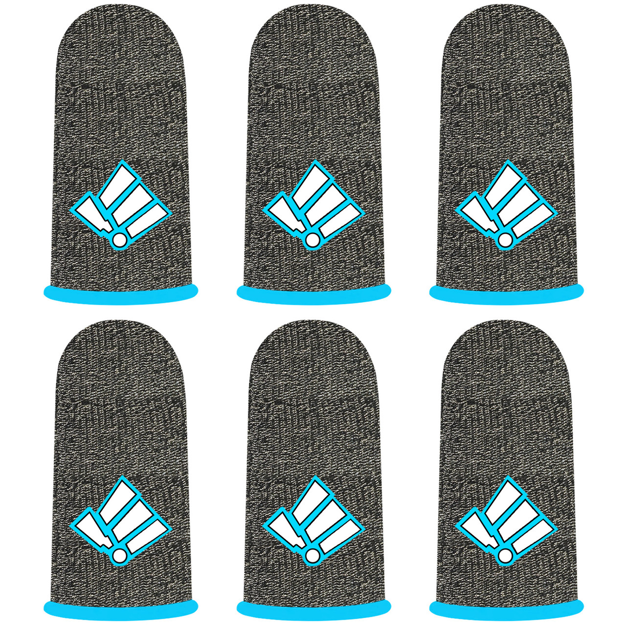 Ігрові напальчники з нейлоном YELL (3 пари 6 шт) для ігор на телефоні смартфоні планшеті pubg пабг пубг, фото 1