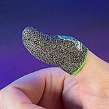 Ігрові напальчники з нейлоном DRAGON (1 пара 2 шт) для ігор на телефоні смартфоні планшеті pubg пабг пубг, фото 2