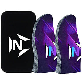 Ігрові напальчники NEO P1 (1 пара 2 шт) для ігор на телефоні смартфоні планшеті срібне волокно pubg + бокс