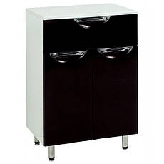 Комод підлоговий "Лаура 50", чорний для ванної кімнати