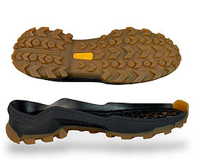 Підошва чоловіча Крос-36 чорна з бежевим розмір 40-45