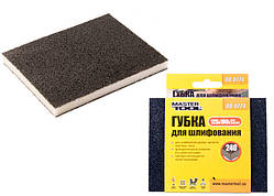 Губка для шліфування MASTERTOOL СОФТ Р240 125х100х12 мм