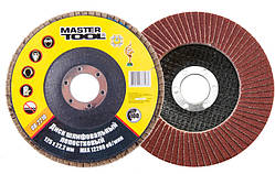 Диск шліфувальний пелюстковий MASTERTOOL Т27 зерно 100 125х22 мм