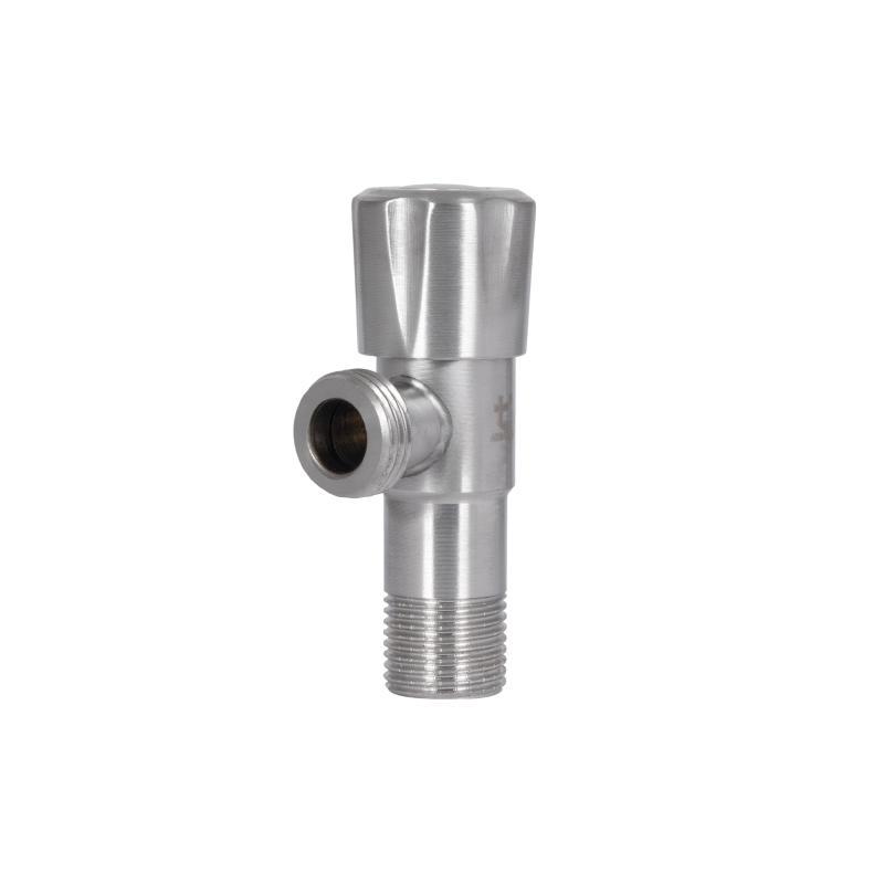 Кран кутовий Thermo Alliance Standart 1/2"НН неірж., з керам. буксий TAS347W1515SS, фото 1
