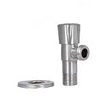 Кран кутовий Thermo Alliance Standart 1/2"НН неірж., з керам. буксий TAS347W1515SS, фото 7