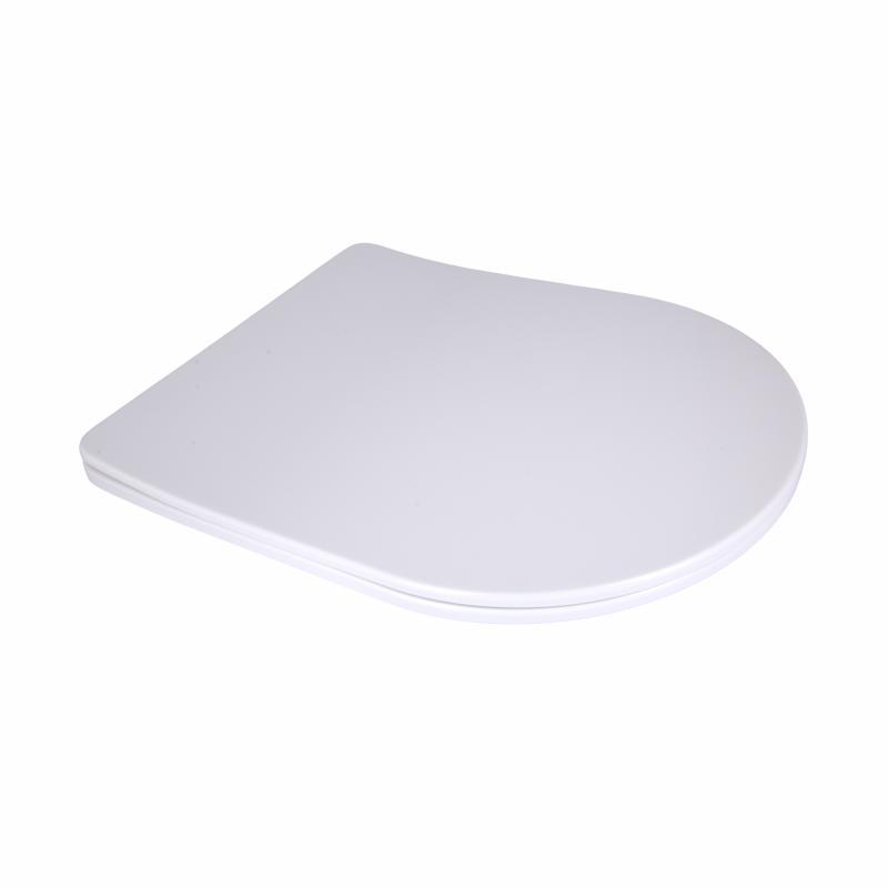 Qtap Сидіння для унітаза підлогового (Vlasta) 560×363×30 мм, White, з мікроліфтом, Slim Duroplast, Quick, фото 1
