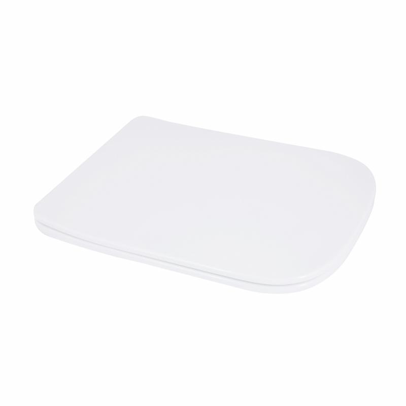 Qtap Сидіння для унітаза підлогового (Aries) 445×360×30 мм, White, з мікроліфтом, Slim Duroplast, Quick Release, фото 1
