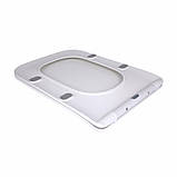 Qtap Сидіння для унітаза підлогового (Aries) 445×360×30 мм, White, з мікроліфтом, Slim Duroplast, Quick Release, фото 3