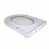 Qtap Сидіння для унітаза підлогового (Dove) 425×363×30 мм, White, з мікроліфтом Slim Duroplast, Quick Release, фото 3