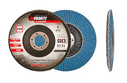 Диск шліфувальний пелюстковий конусний GRANITE ZIRCONIA Т29 зерно 60 125х22 мм