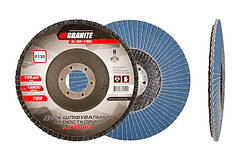 Диск шліфувальний пелюстковий конусний GRANITE ZIRCONIA Т29 зерно 150 125х22 мм