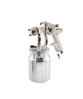 Фарбопульт пневматичний MASTERTOOL HVLP НАЛБ 1000 мл Ø 1,8 мм круглий/плоский факел 130-210 л/хв 3-4 бар