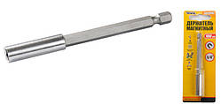 Тримач магнітний для насадок MASTERTOOL 1/4" 100 мм