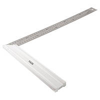 Кутник будівельний MASTERTOOL з нержавіючої сталі 500 мм ручка Al