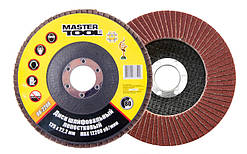 Диск шліфувальний пелюстковий MASTERTOOL Т27 зерно 80 125х22 мм