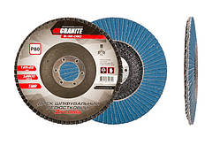 Диск шліфувальний пелюстковий конусний GRANITE ZIRCONIA Т29 зерно 80 125х22 мм