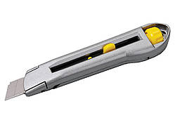 Ніж MASTERTOOL 18 мм металевий подвійний фіксатор