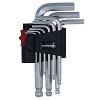 Haisser 48112 Набір Г-подібних ключів HEX кулясті