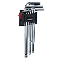 Haisser 48113 Набір Г-подібних ключів HEX кулясті подовжені