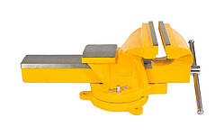 Лещата слюсарні настільні поворотні MASTERTOOL 200 мм з ковадлом