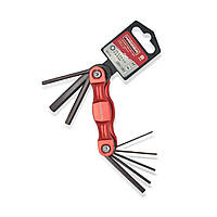 Набір розкладних Г-под. ключів HEX 8 од. Haisser 48118