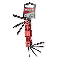 Набір розкладних Г-под. ключів TORX 8 од. Haisser 48119