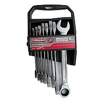 Набір ключів комбінованих з тріскачкою COLD STAMPED 8 од. Haisser 48484