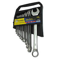 Сталь 48037 Набір ключів комбінованих CRV 12 шт