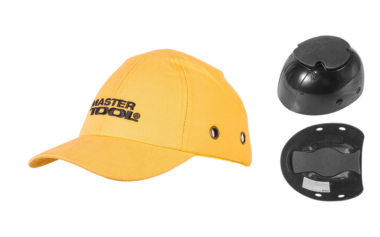 Каскетка захисна MASTERTOOL жовта, фото 1