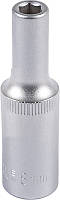 Насадка торцева 6-гранна подовжена MASTERTOOL 1/2" 8 мм CRV