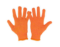 Рукавички трикотажні MASTERTOOL УНІВЕРСАЛ 70% бавовна/30% поліестер 10 клас 2 нитки 32 гр помаранчеві