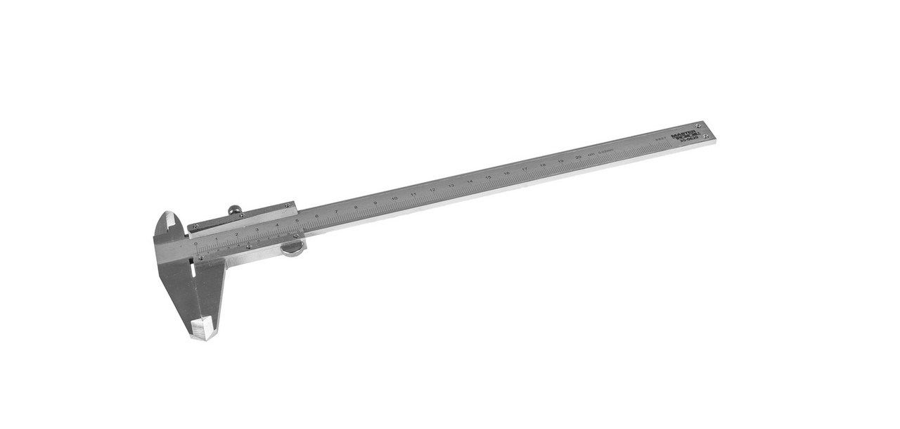 Штангенциркуль MASTERTOOL 0-200 мм точність 0.02 мм кейс, фото 1