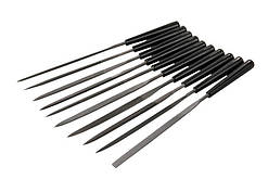 Надфілі з пластиковою ручкою MASTERTOOL 140 мм набір 10 шт