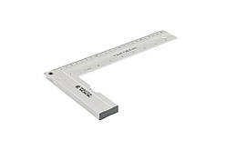 Кутник будівельний алюмінієвий MASTERTOOL 250 мм ручка Al з капсулою 0,5 мм/1м