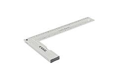 Кутник будівельний алюмінієвий MASTERTOOL 300 мм ручка Al з капсулою 0,5 мм/1м