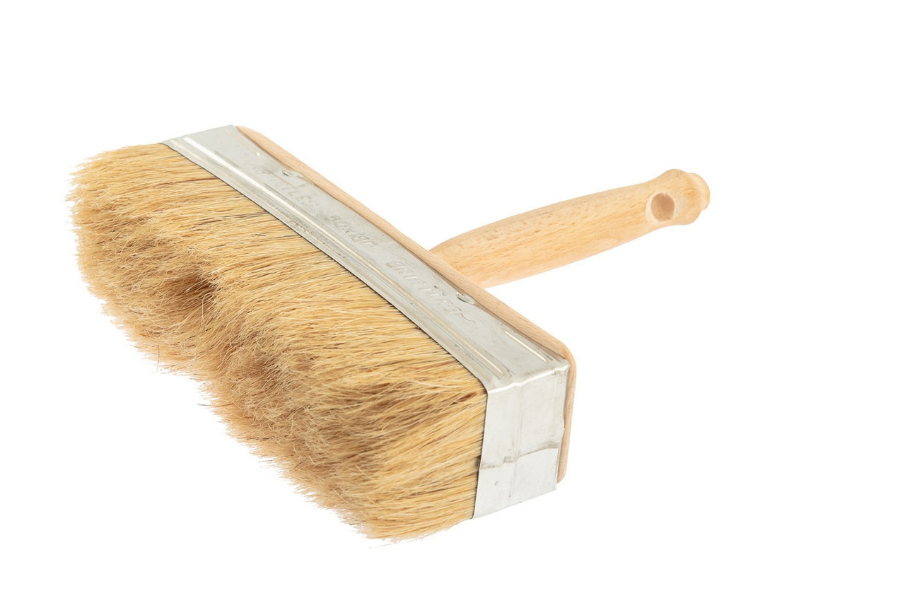 Макловиця MASTERTOOL 180х50 мм натуральна щетина з дерев'яною ручкою, фото 1