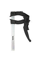 Струбцина столярна MASTERTOOL F-Type швидкозатискна 160х90 мм 600 Н