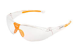 Окуляри відкриті MASTERTOOL лінза ANTI-SCRATCH м&#x27;який носоупор протиковзкі дужки l-клас прозорі