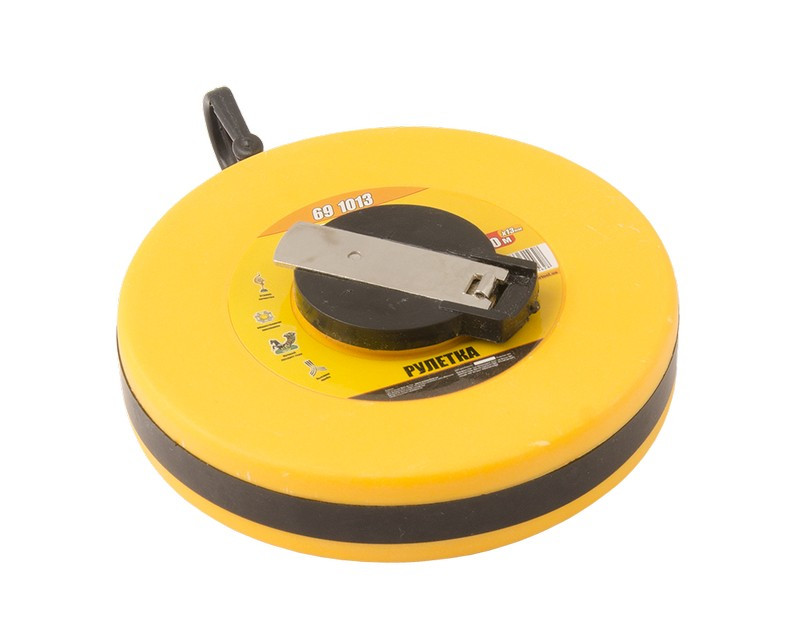 Рулетка MASTERTOOL 10 м 13мм скловолоконне полотно ударостійкий корпус, фото 1