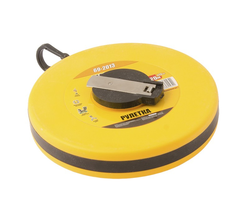 Рулетка MASTERTOOL 20 м 13 мм скловолоконне полотно ударостійкий корпус, фото 1