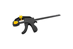 Струбцина столярна MASTERTOOL F-Type автоматична 200х60 мм 800 Н