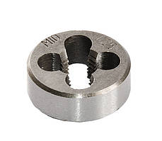 Плашка для нарізання різьби MASTERTOOL M10х1,25 мм 9ХС DIN 233