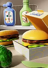 Дитяча ігрова кухня з водою і парою 82 см, 68 предметів, фото 3