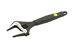 Ключ розвідний MASTERTOOL 200 мм 0 - 38 мм тонкі губки CrV рукоятка з TPR накладкою