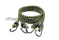 Стяжка вантажу MASTERTOOL гумова Ø 11 мм 120 см набір 2 шт