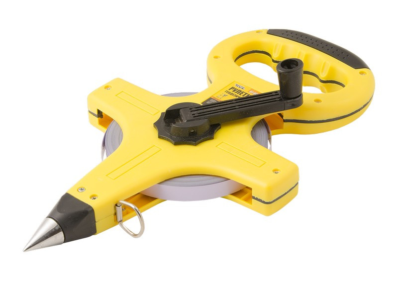 Рулетка геодезична MASTERTOOL 50 м 13 мм сталеве полотно, фото 1