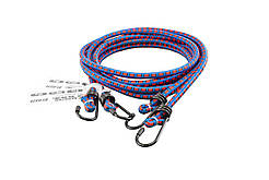 Стяжка вантажу MASTERTOOL гумова Ø 8 мм 200 см набір 2 шт